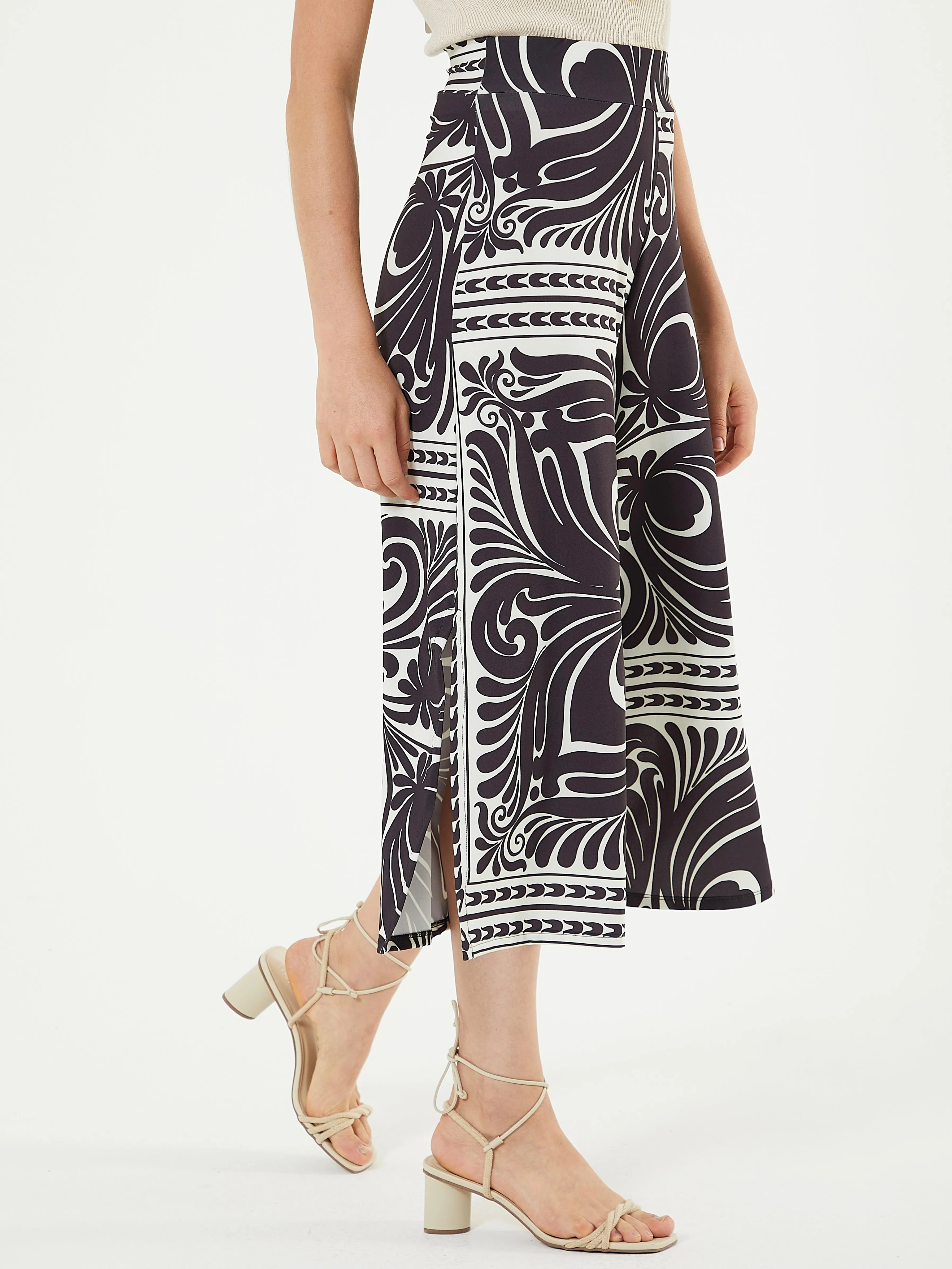 Lola Wide Crop - Black/Ecru FINAL SALE