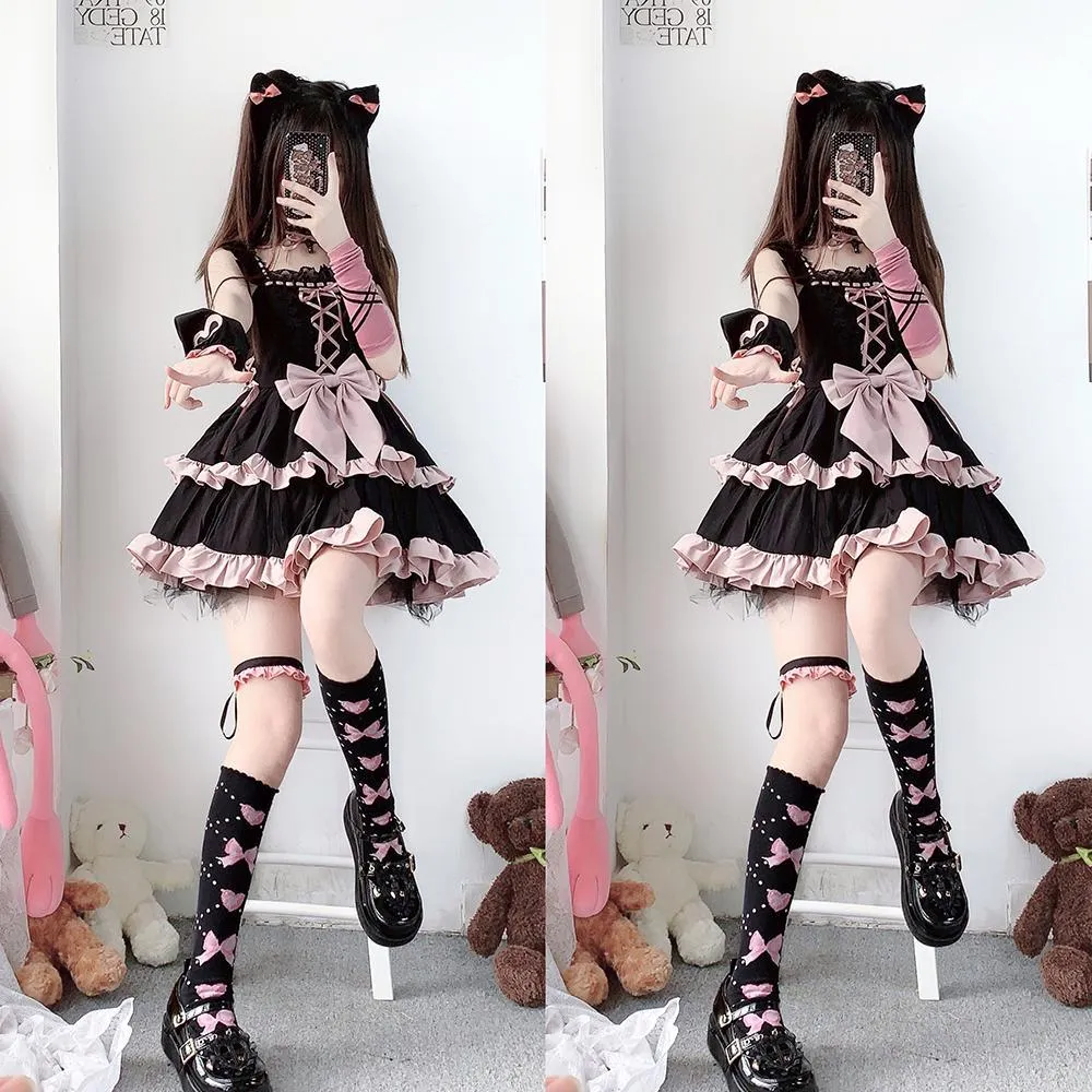 Lolita bow lace jsk dress(plus size) yc50174