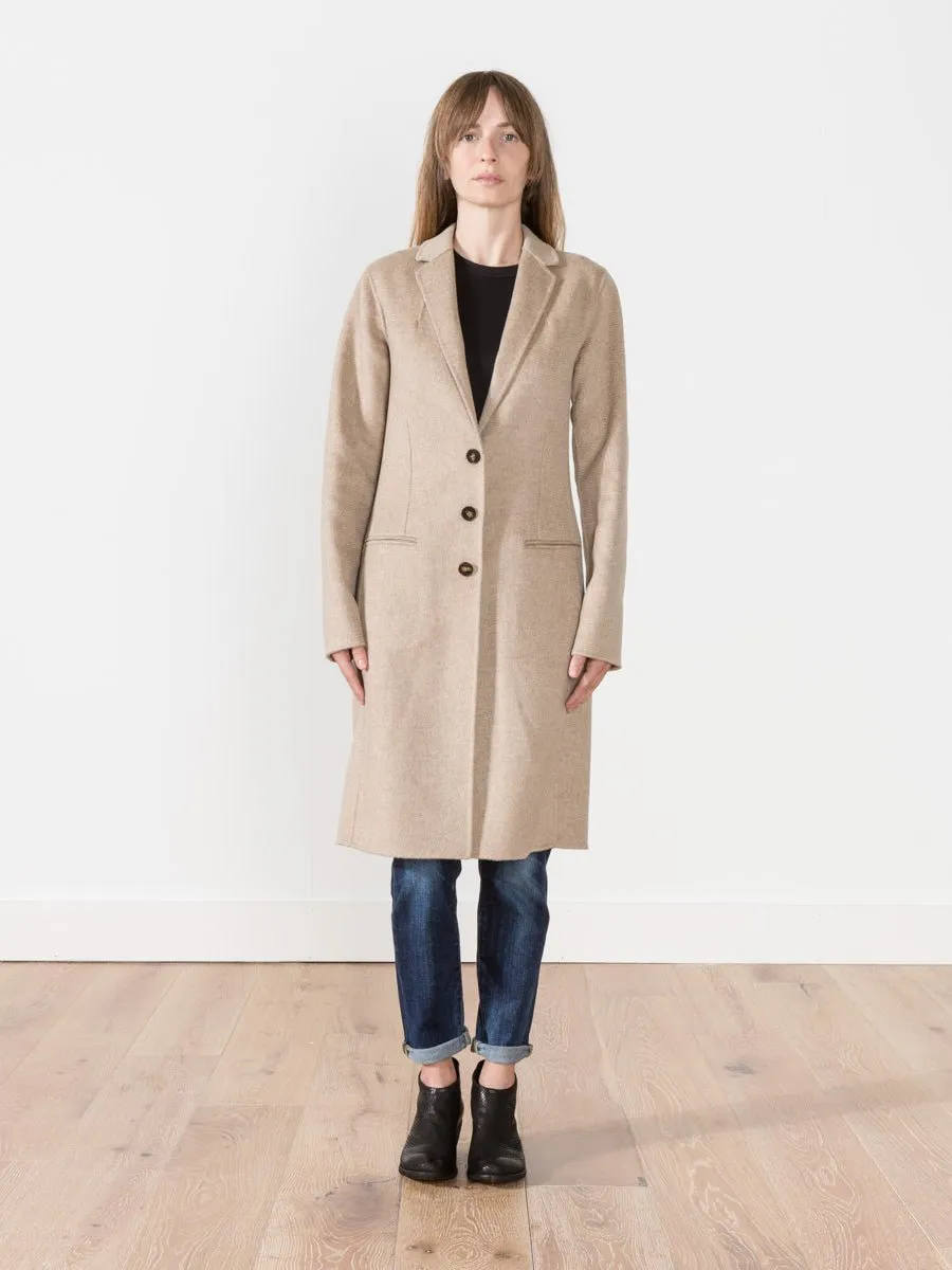 long button coat - beige
