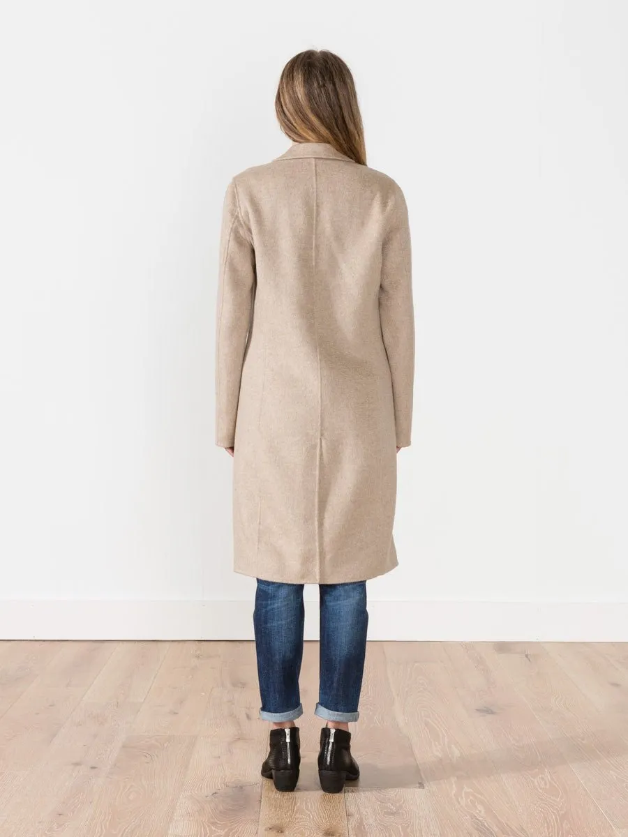 long button coat - beige