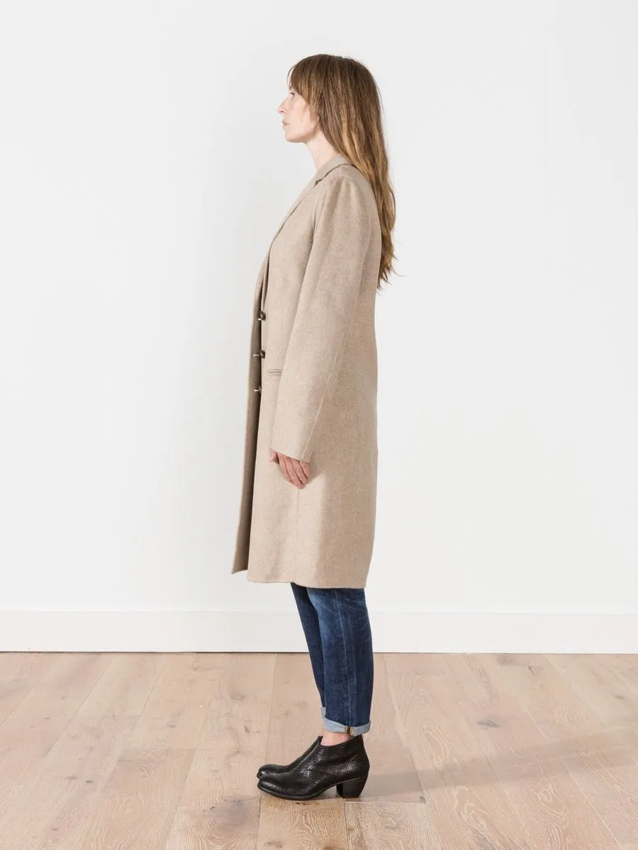 long button coat - beige