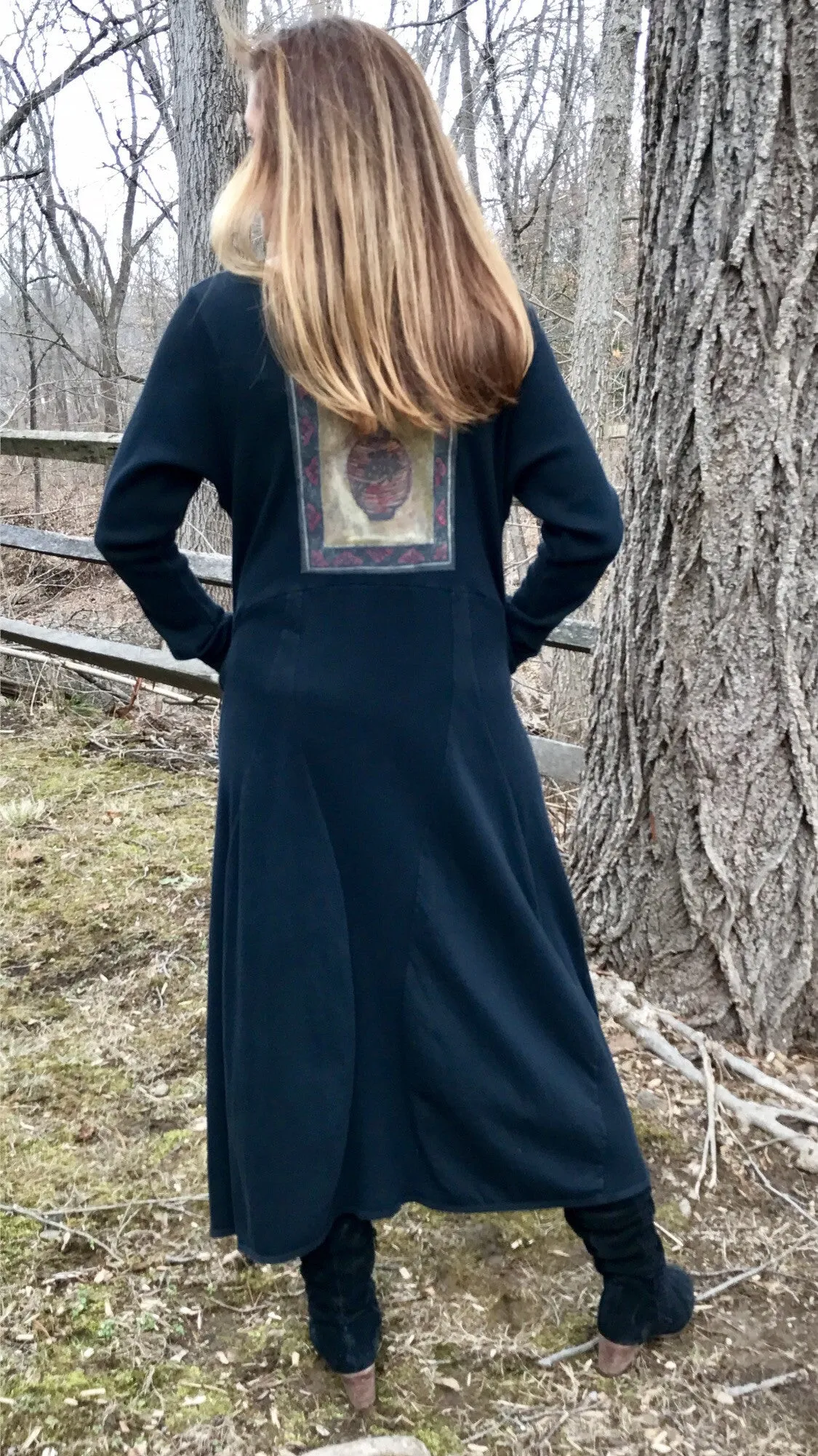 Long Thermal Pocket Dress