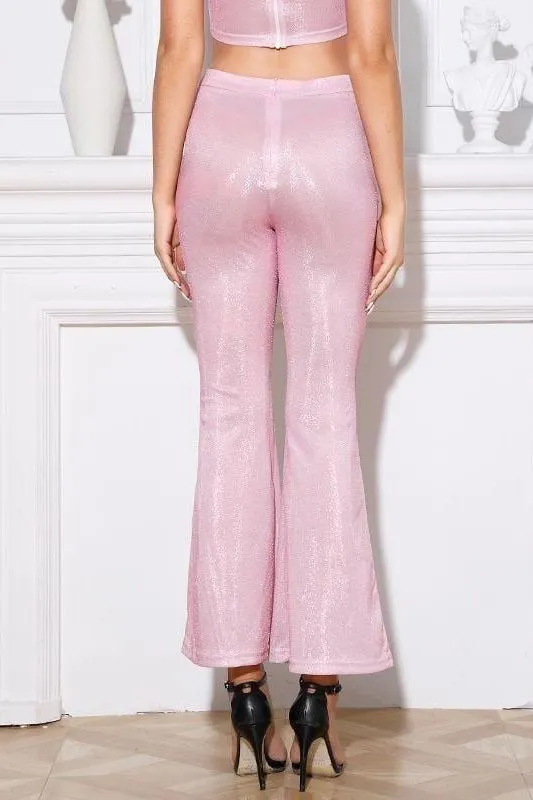 Long Wide Leg pink pants
