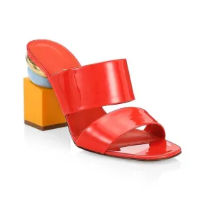Lotten Patent Leather Sandals