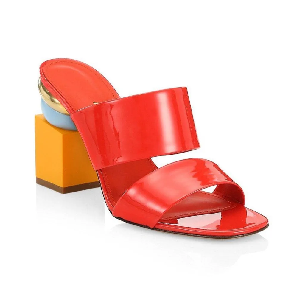 Lotten Patent Leather Sandals