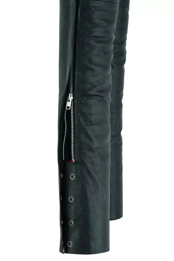 LP1000 Black Motorcycle Leather Overpants
