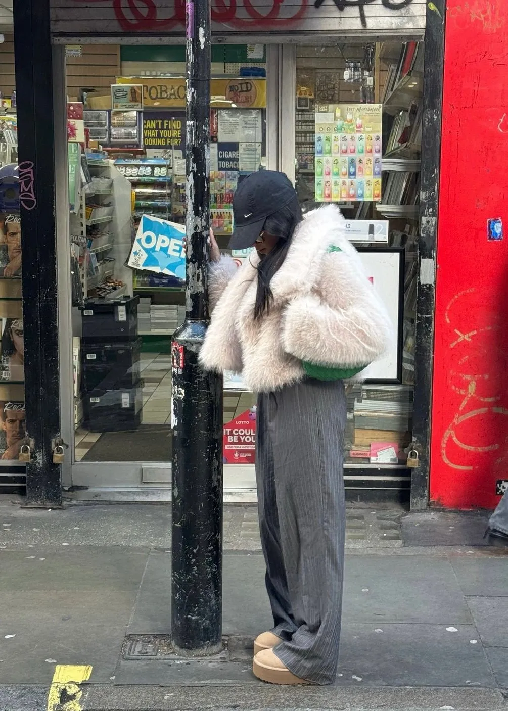 Lyla Faux Fur Cream Coat