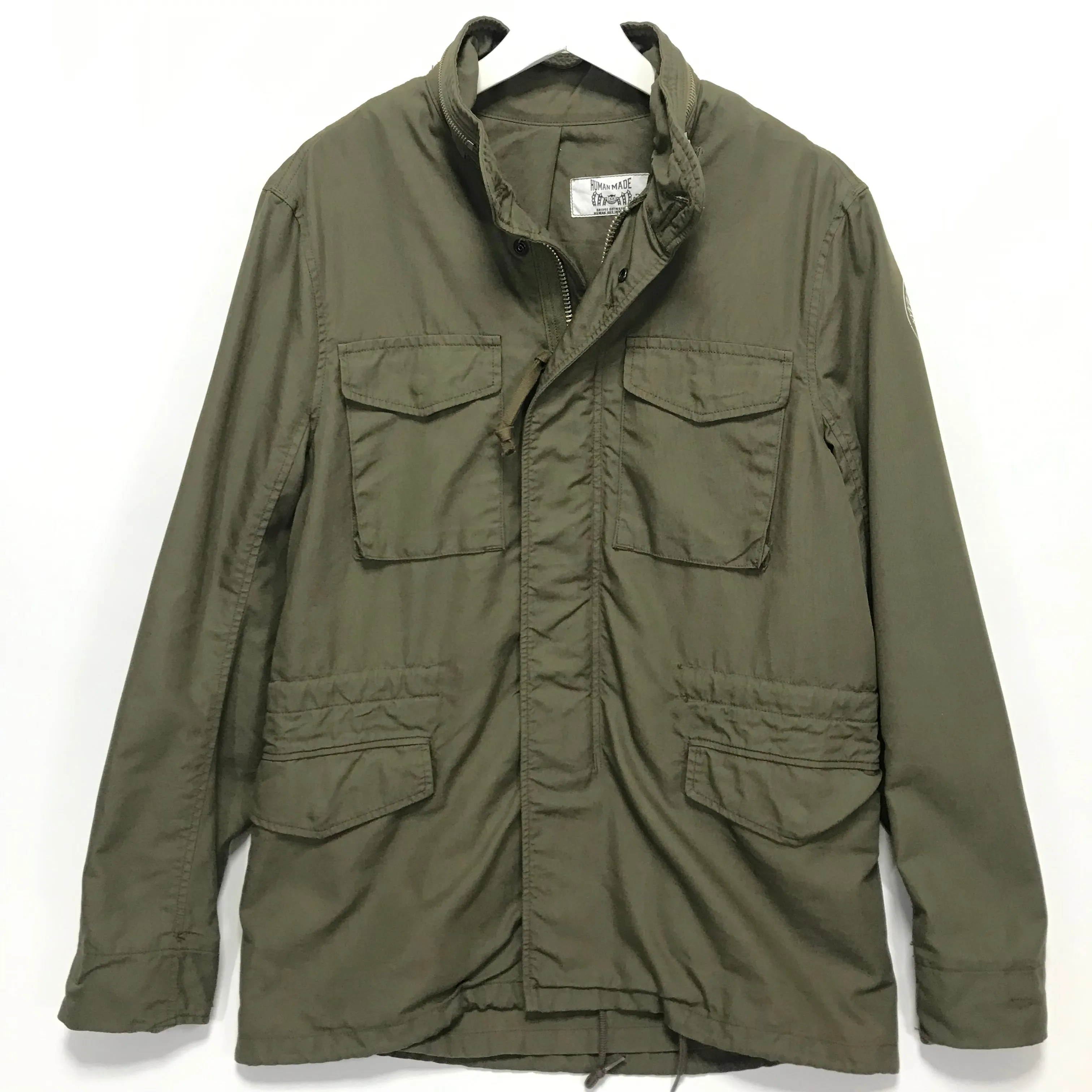 [M] Human Made M-65 Hooded Military Jacket Olive