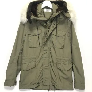 [M] Human Made M-65 Hooded Military Jacket Olive