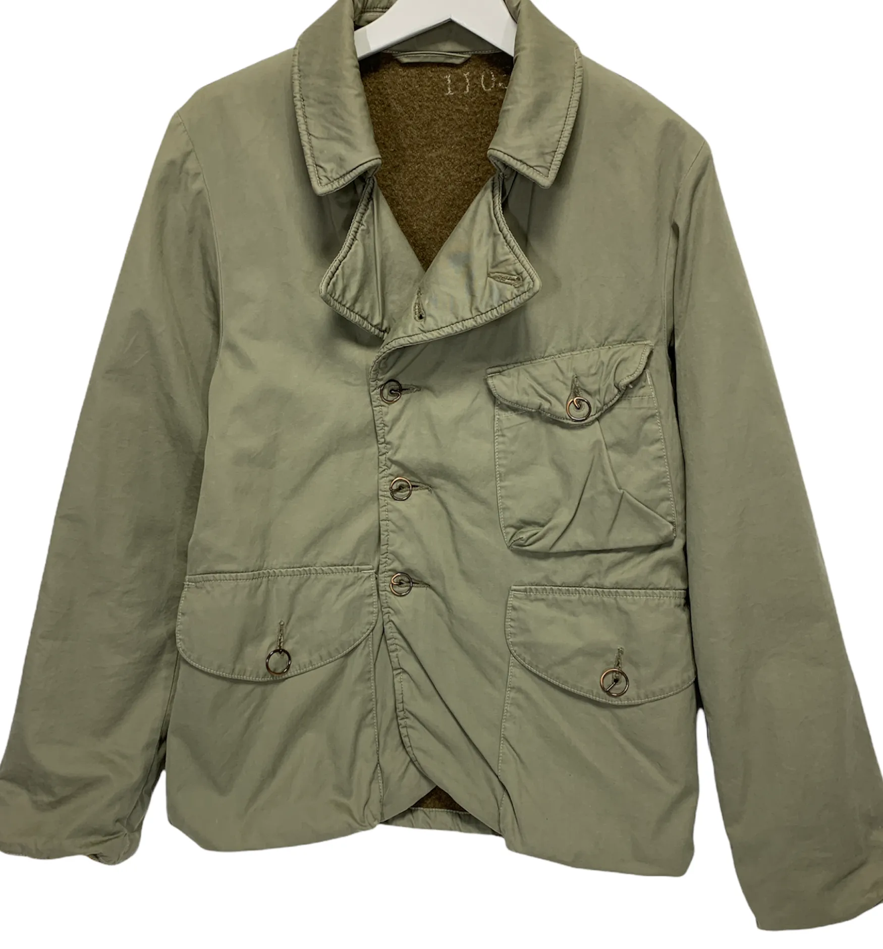 [M] Kapital Kiro Hirata Wool Lined Military Flight Jacket Olive