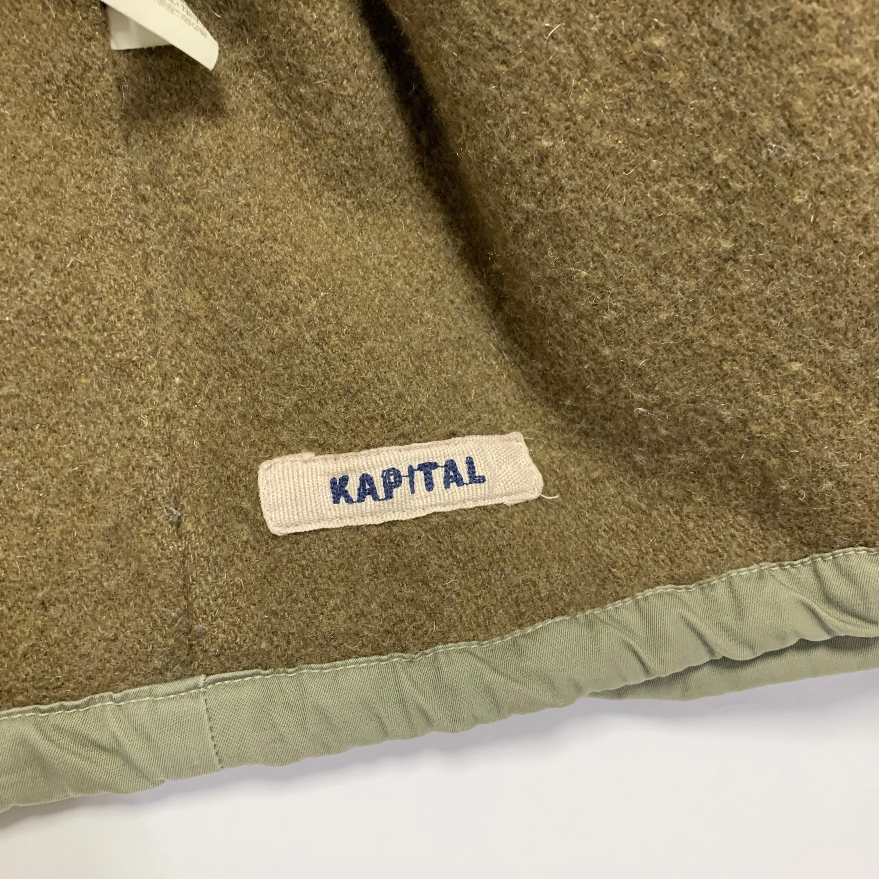 [M] Kapital Kiro Hirata Wool Lined Military Flight Jacket Olive
