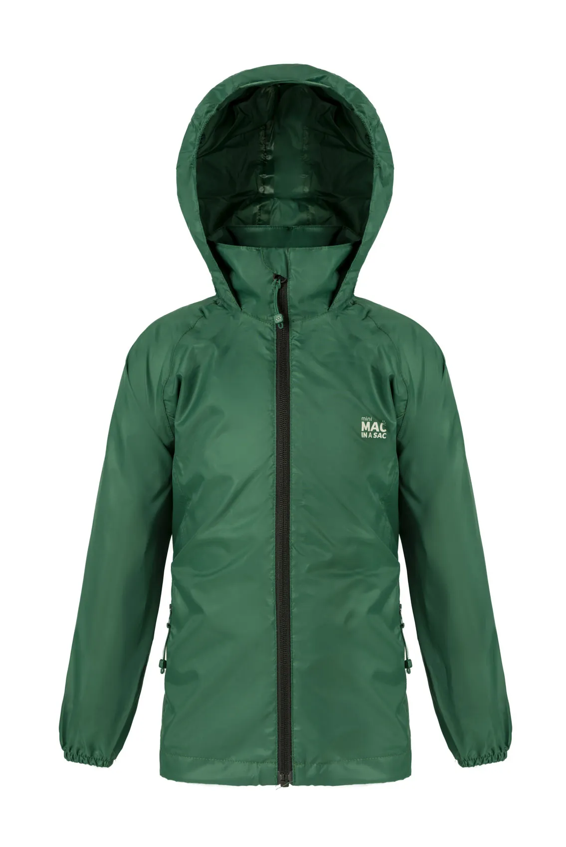 Mac in a Sac MINI Origin Kids Waterproof Packaway Jacket - Bottle Green