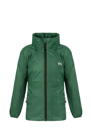 Mac in a Sac MINI Origin Kids Waterproof Packaway Jacket - Bottle Green