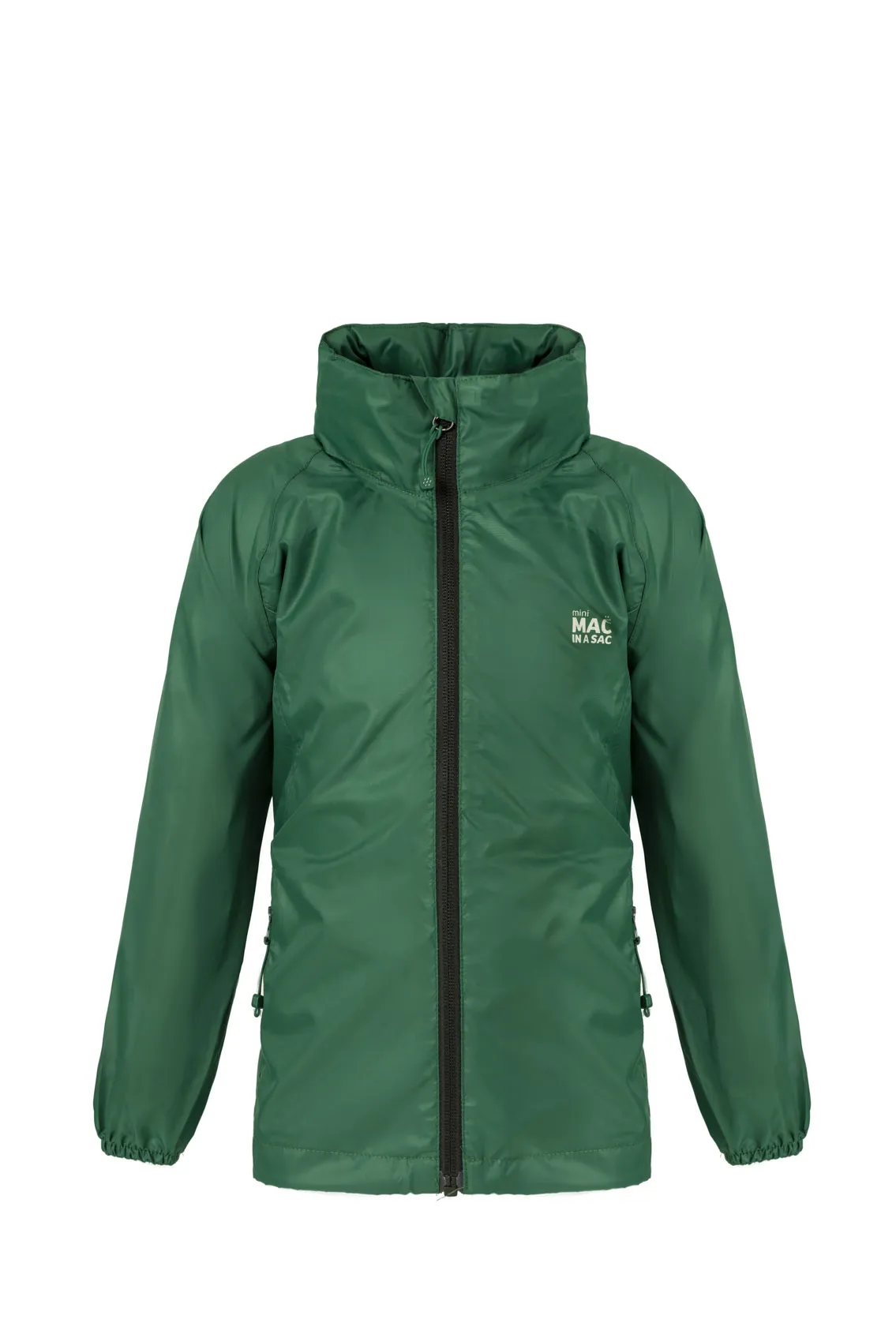 Mac in a Sac MINI Origin Kids Waterproof Packaway Jacket - Bottle Green
