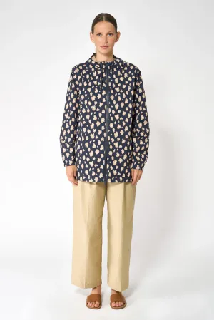 Magla Raincoat - Navy/Beige