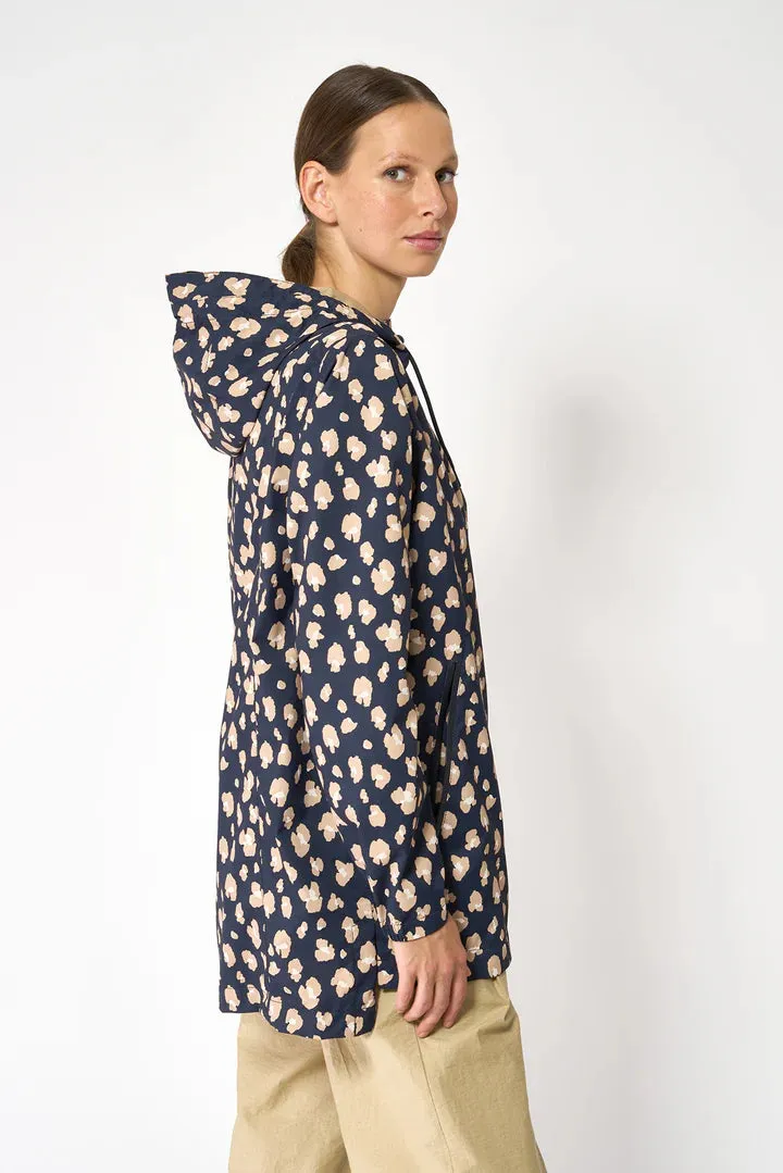 Magla Raincoat - Navy/Beige