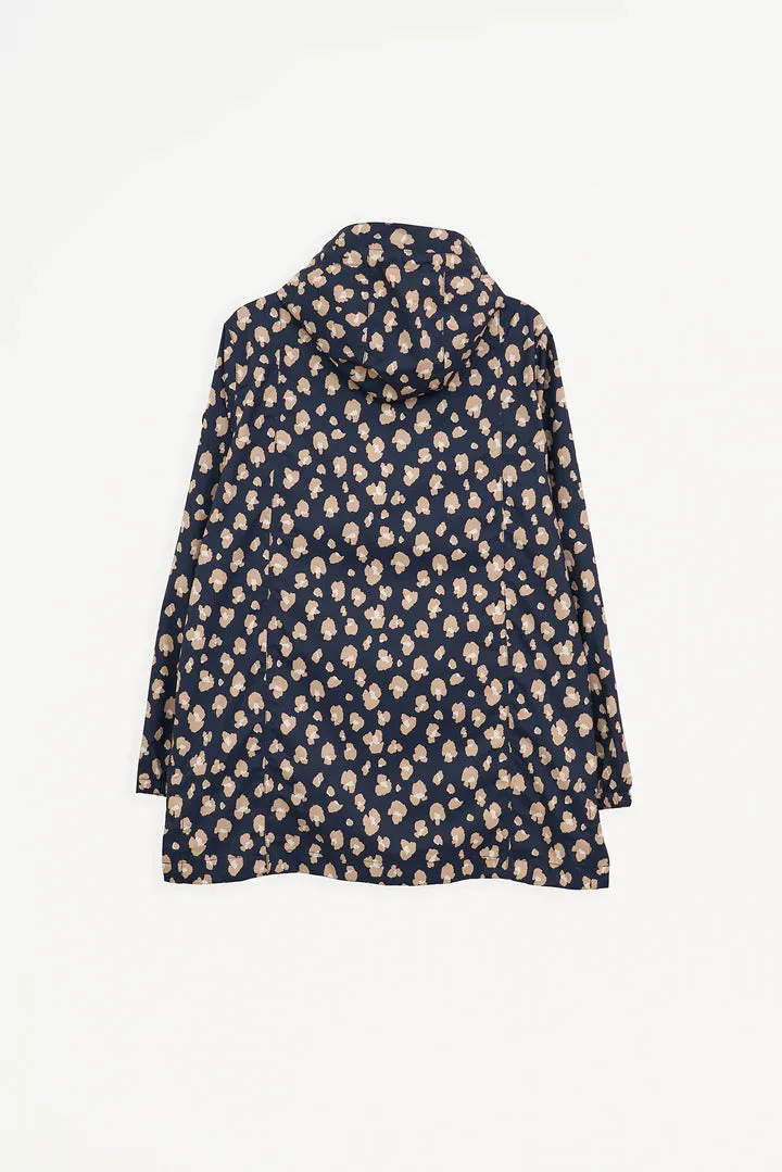 Magla Raincoat - Navy/Beige