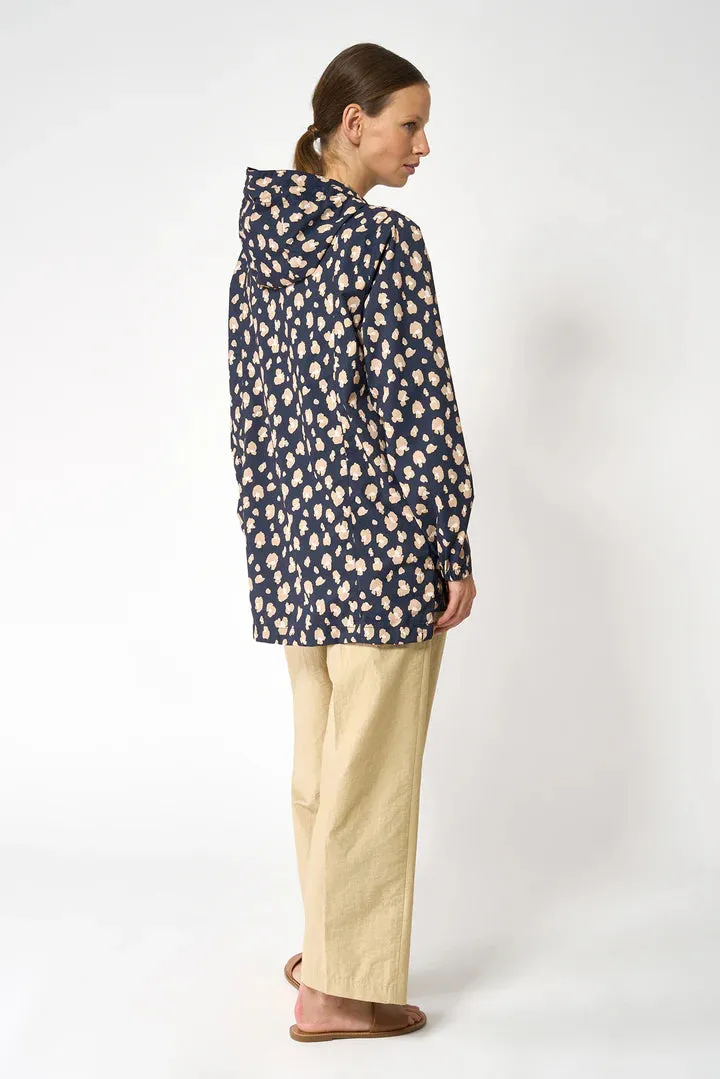 Magla Raincoat - Navy/Beige