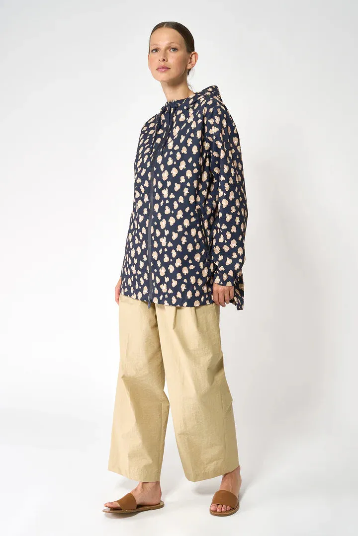 Magla Raincoat - Navy/Beige