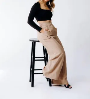 Margo Paige - Margo Wide-Leg Pant in Tan
