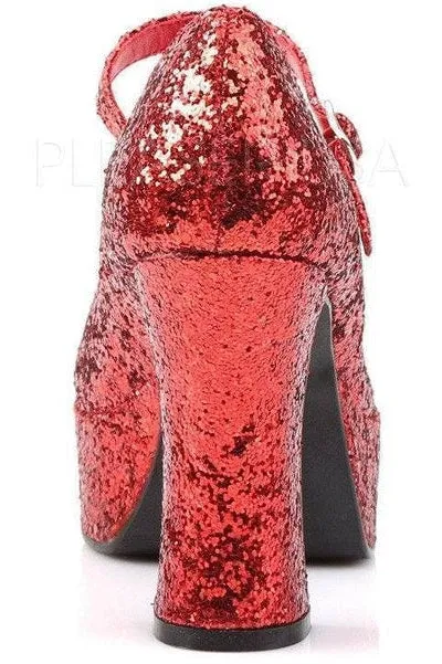MARYJANE-50G Mary Jane | Red Glitter