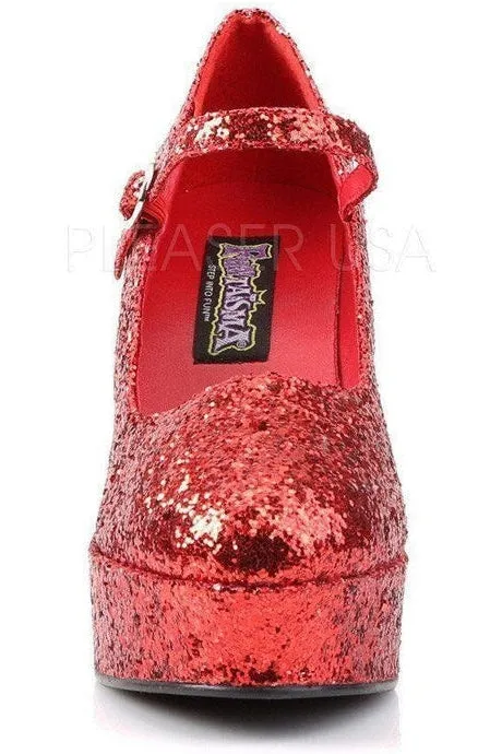 MARYJANE-50G Mary Jane | Red Glitter
