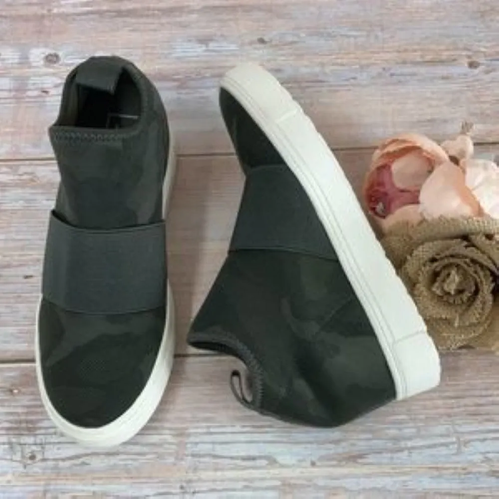 Material Girl Quila Sock Wedge Sneakers 7.5