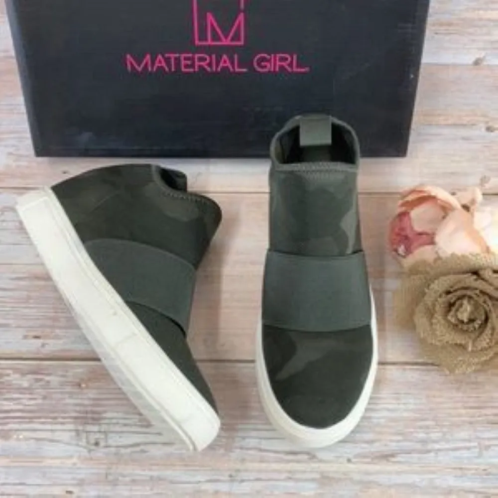 Material Girl Quila Sock Wedge Sneakers 7.5