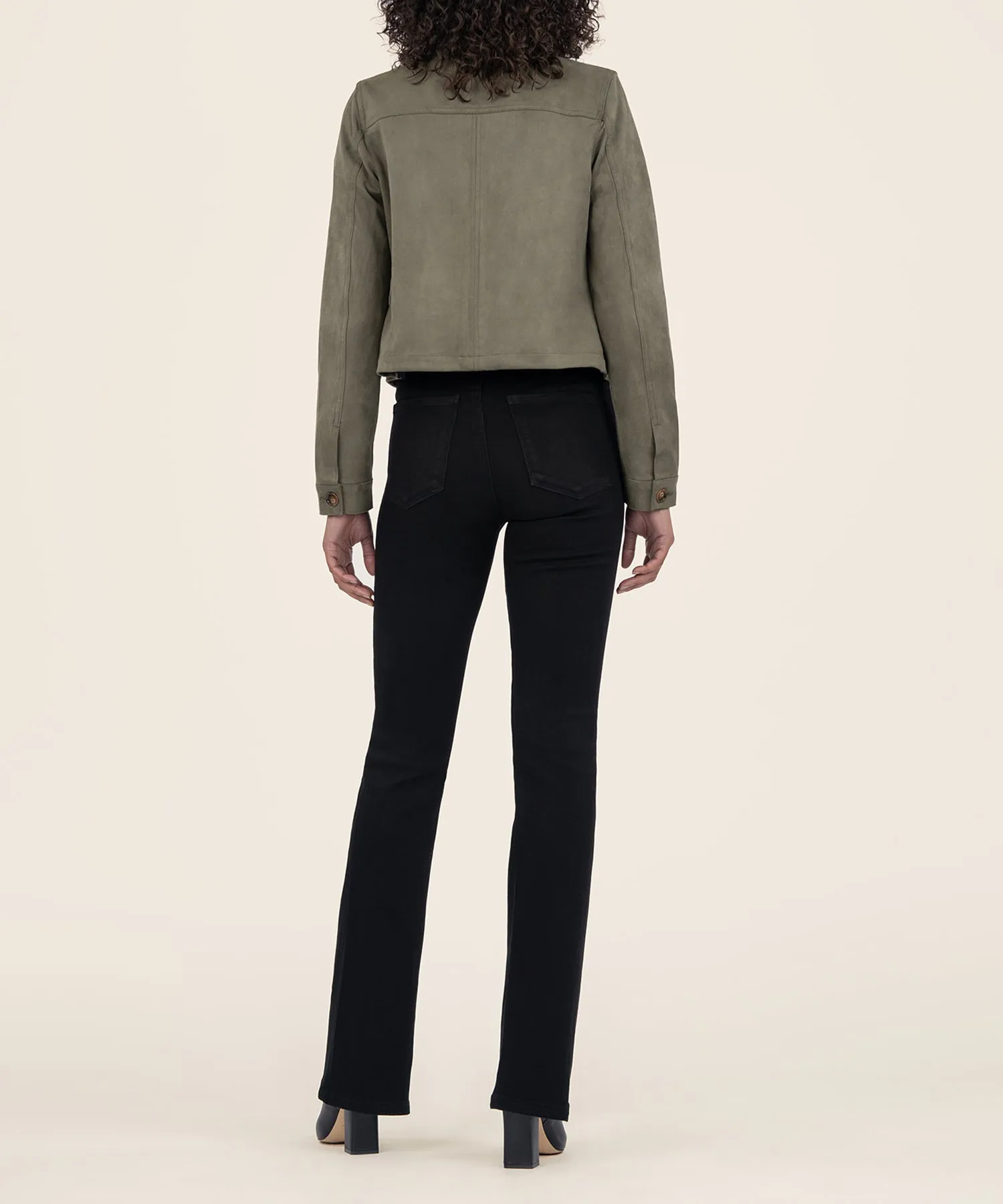 Matilda Faux Suede Crop Jacket - FINAL SALE