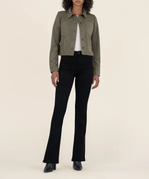 Matilda Faux Suede Crop Jacket - FINAL SALE