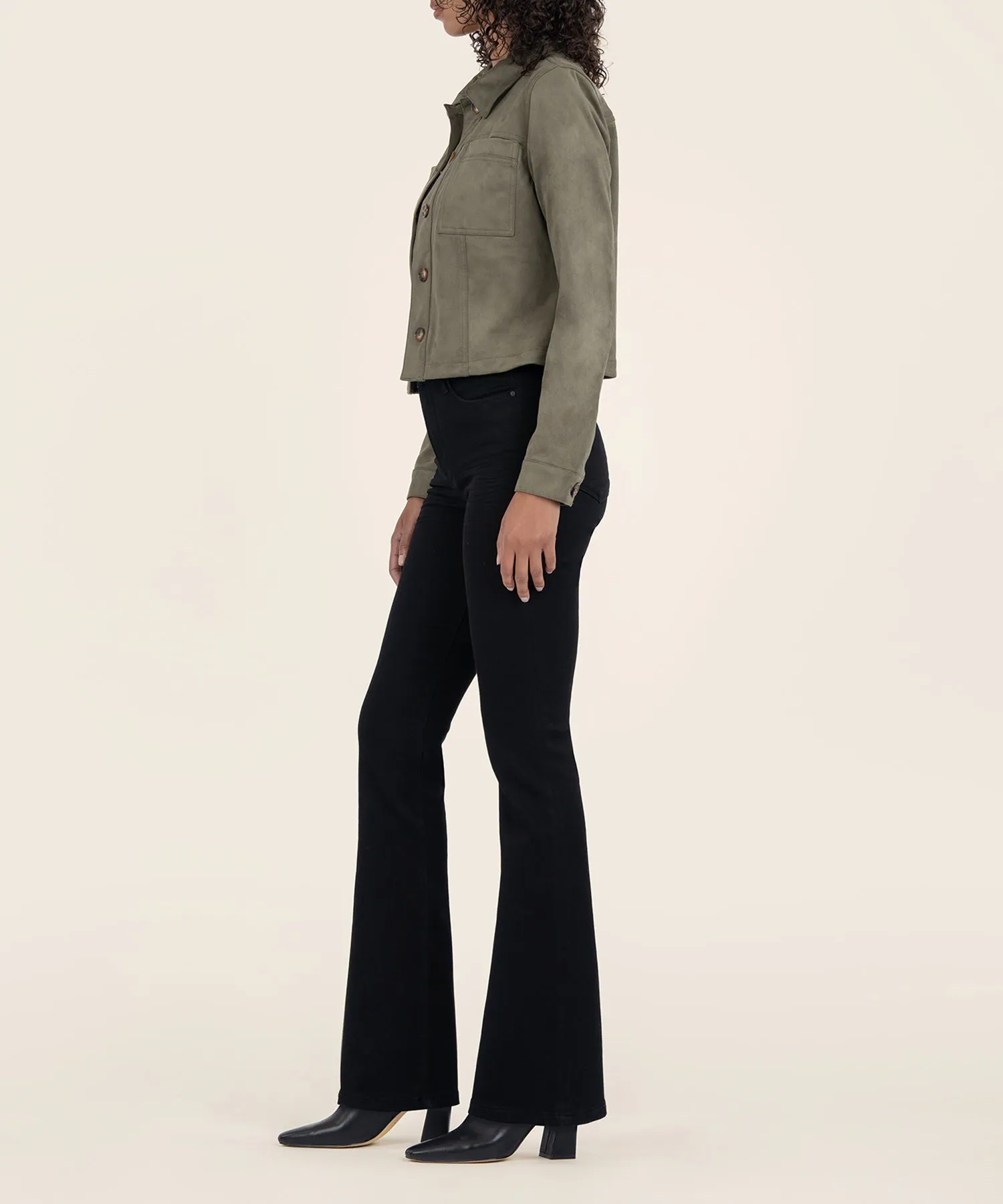 Matilda Faux Suede Crop Jacket - FINAL SALE
