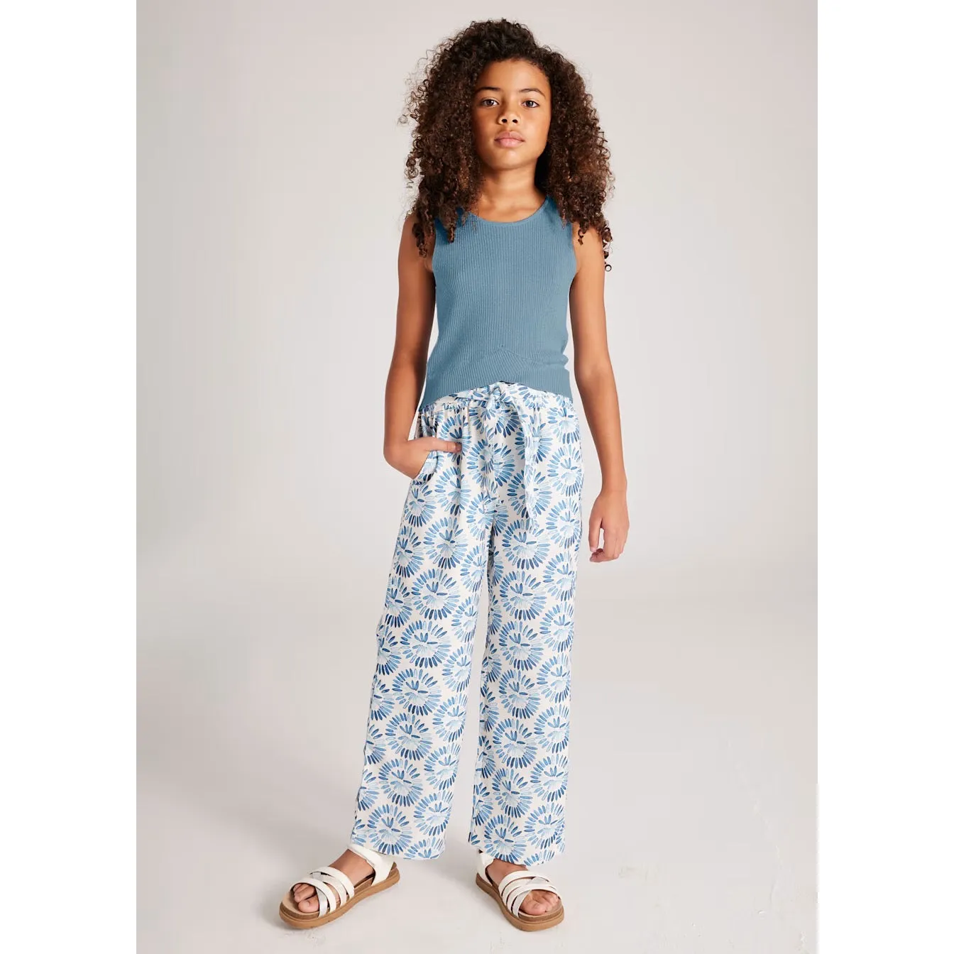 Mayoral Older Girls Printed Trousers 6533