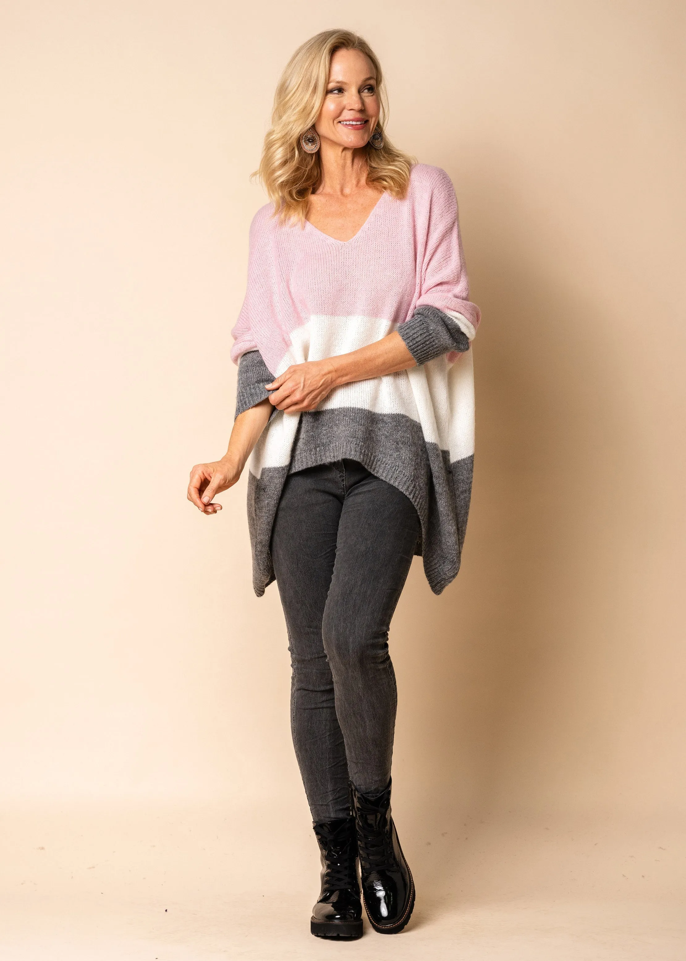 Meli Knit Top in Blush