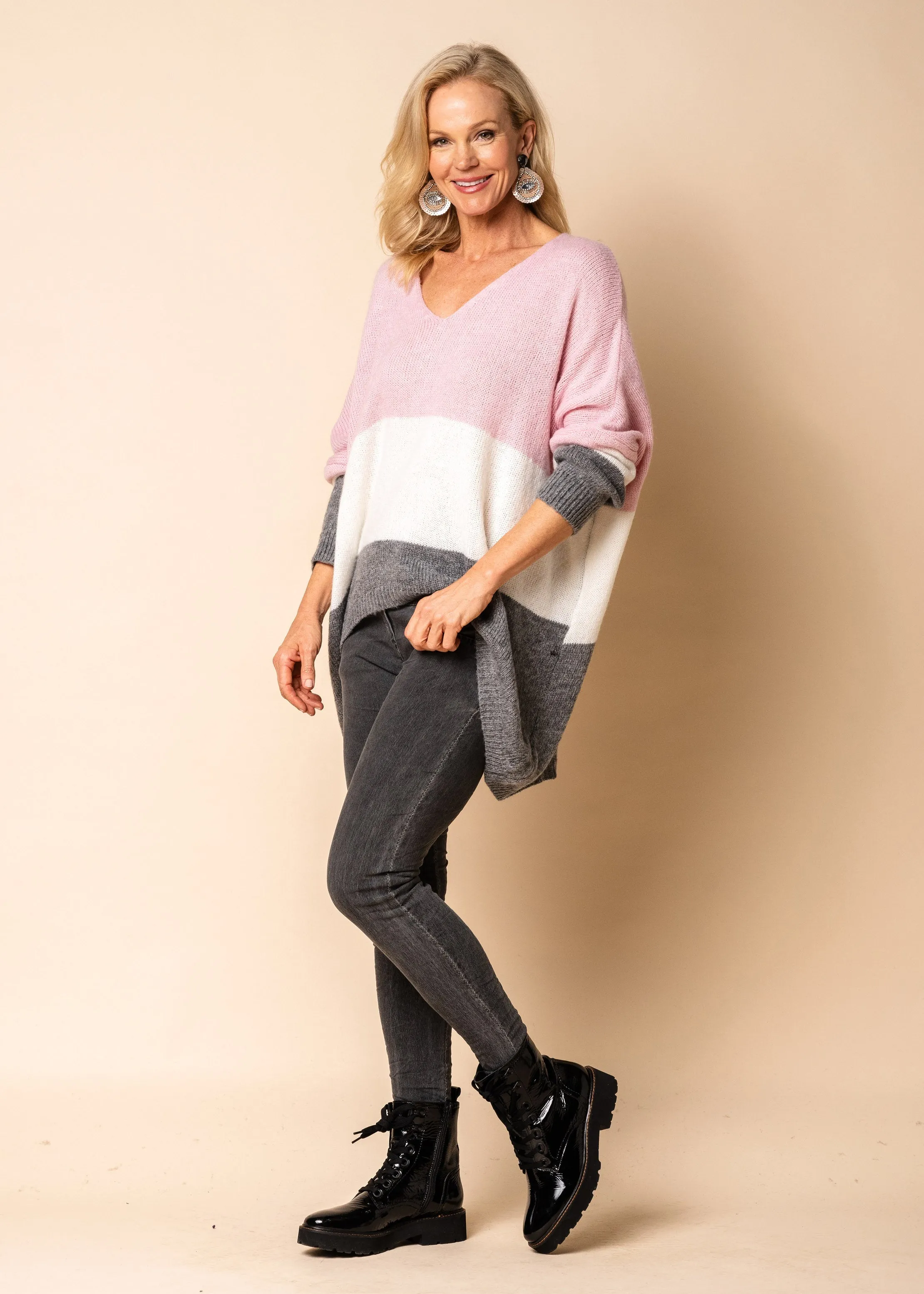 Meli Knit Top in Blush