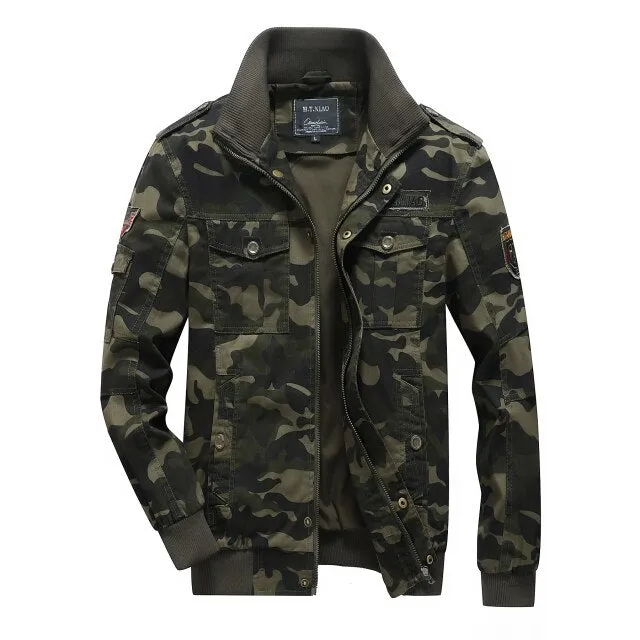 Men  Cotton Camouflage Military Jacket