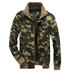 Men  Cotton Camouflage Military Jacket