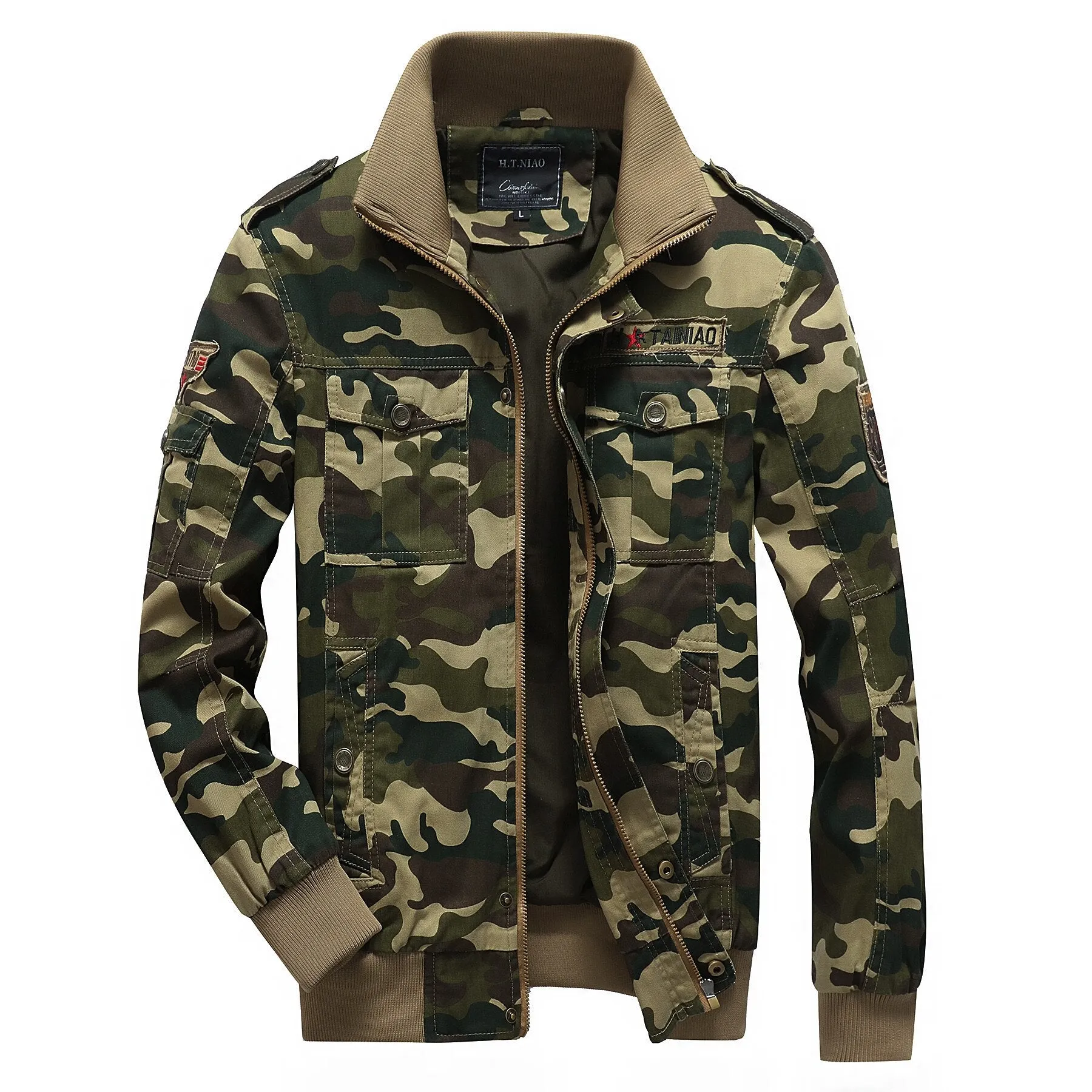 Men  Cotton Camouflage Military Jacket