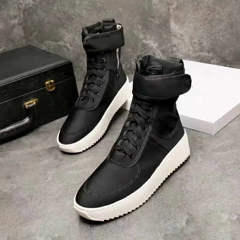 Men Round Toe Military Shoes Fashion Footwear