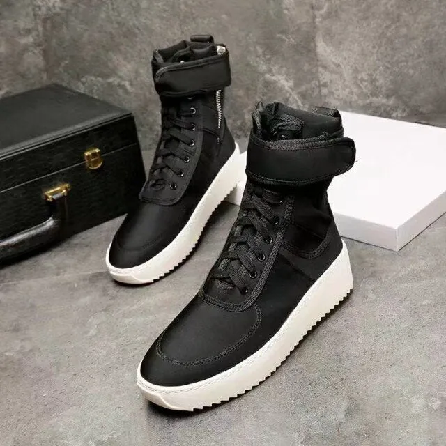Men Round Toe Military Shoes Fashion Footwear