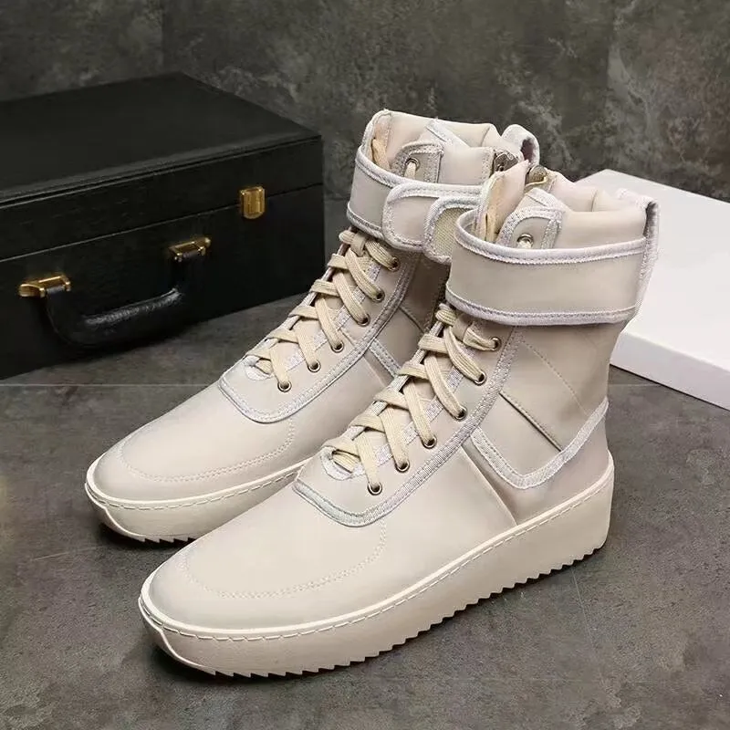 Men Round Toe Military Shoes Fashion Footwear