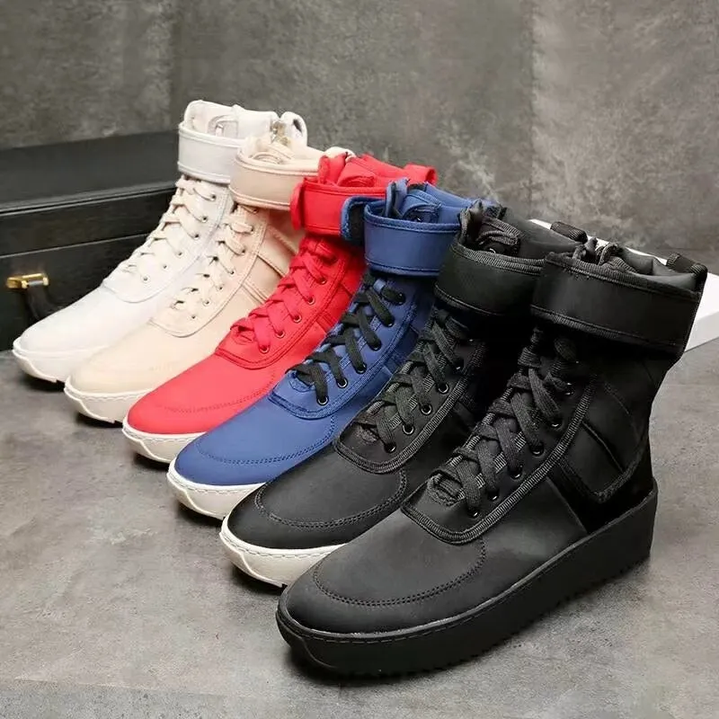Men Round Toe Military Shoes Fashion Footwear
