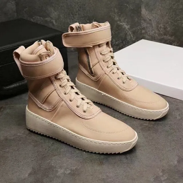 Men Round Toe Military Shoes Fashion Footwear
