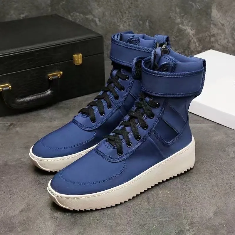 Men Round Toe Military Shoes Fashion Footwear