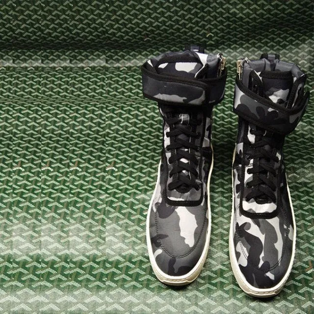 Men Round Toe Military Shoes Fashion Footwear