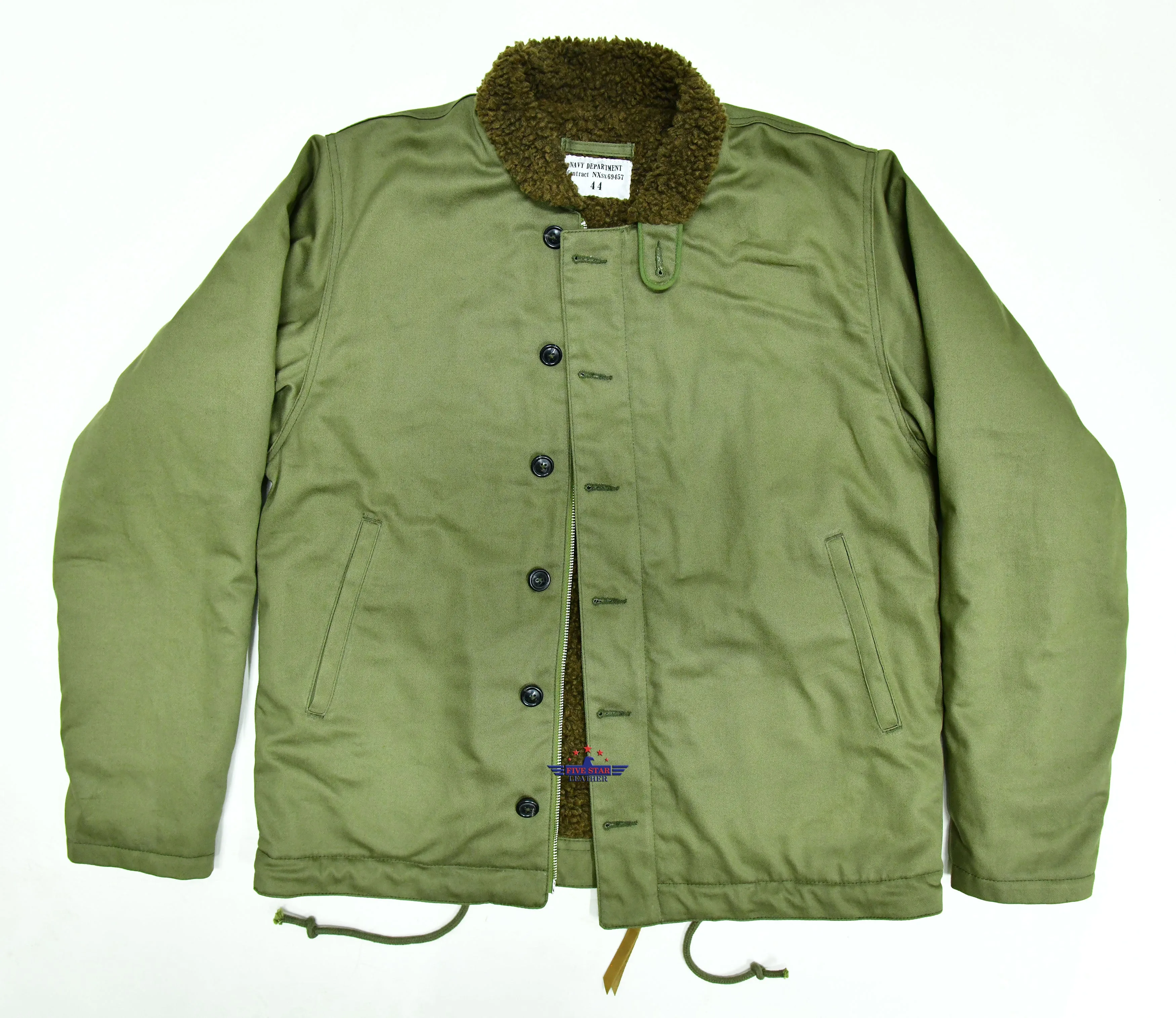 Men s Repro N-1 Deck Jacket Winter Warm Wool Military Marine Navy Vintage Style