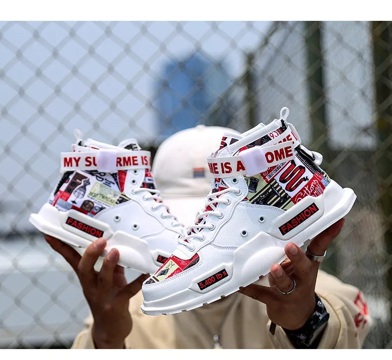 Men Shoes High Quality Sneakers Platform Breathable Lightweight