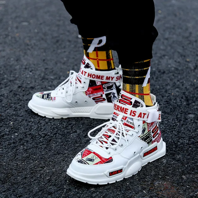 Men Shoes High Quality Sneakers Platform Breathable Lightweight