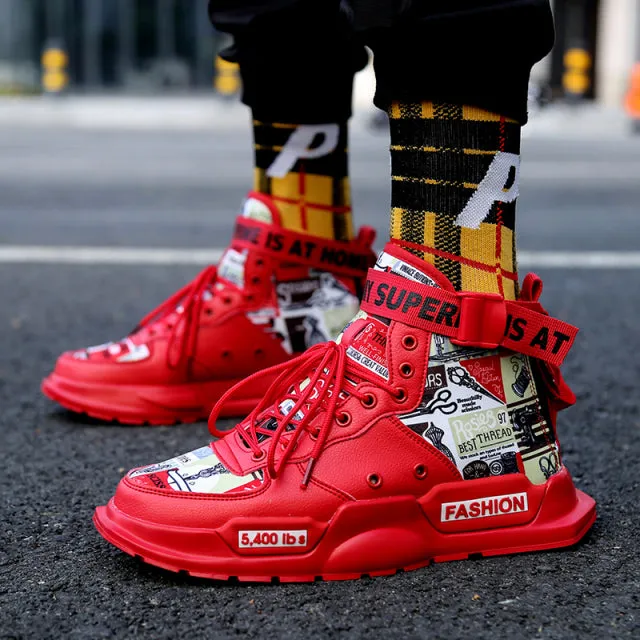 Men Shoes High Quality Sneakers Platform Breathable Lightweight