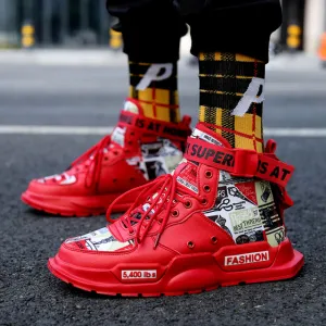 Men Shoes High Quality Sneakers Platform Breathable Lightweight