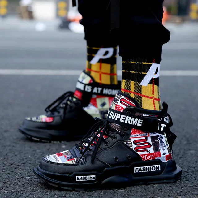 Men Shoes High Quality Sneakers Platform Breathable Lightweight